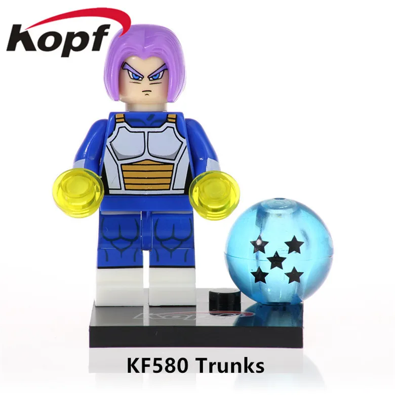 KF580 Without Box KF6073 Одиночная строительные блоки большие фигурки модель Dragon Ball Broli Gogeta сын Goku vegeta Vegetto Mira игрушки для детей - Цвет: KF580 Without Box