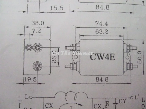 Фильтр аудио блок питания очиститель 220 В анти помех EMI фильтр Выход DC 12