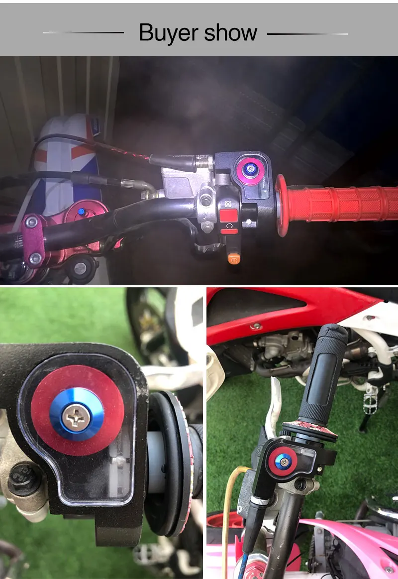 Sclmotos-мотоцикл дроссельной заслонки ручка твист Быстрый газ+ дроссельная заслонка кабель+ ручка Грипсы Fit 50cc 110cc 125cc 150cc грязь питбайк ATV KTM
