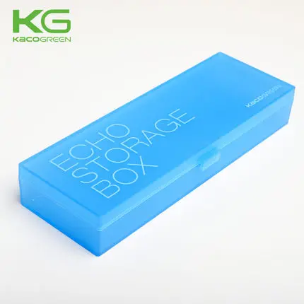 Специальное предложение, чехол для карандашей KACO s, простая коробка для ручек, прозрачный пластиковый чехол для карандашей, канцелярский стиль MJ, 1 шт - Цвет: Light Blue