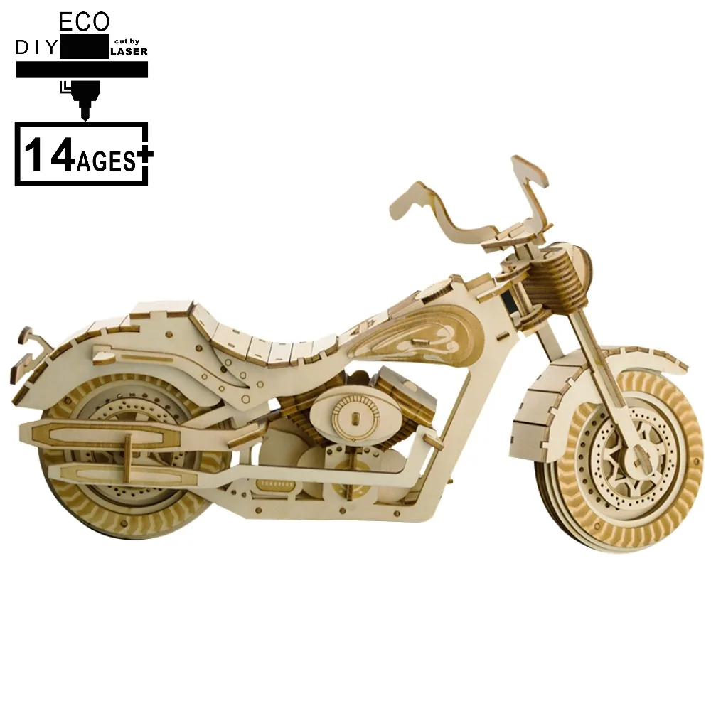 Детские игрушки 3D деревянные головоломки творческие DIY лазерная резка