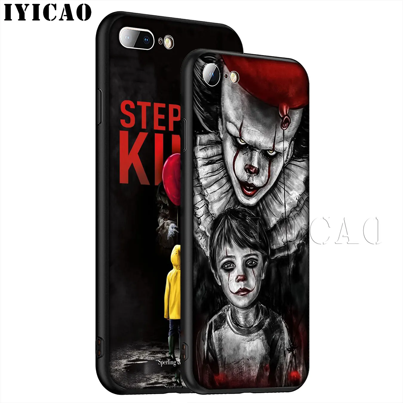 IYICAO Stephen King's King is It Soft Silicone Phone Case for iPhone XR X XS 11 Pro Max 6 6S 7 8 Plus 5 5S SE 10 TPU Black Cover |