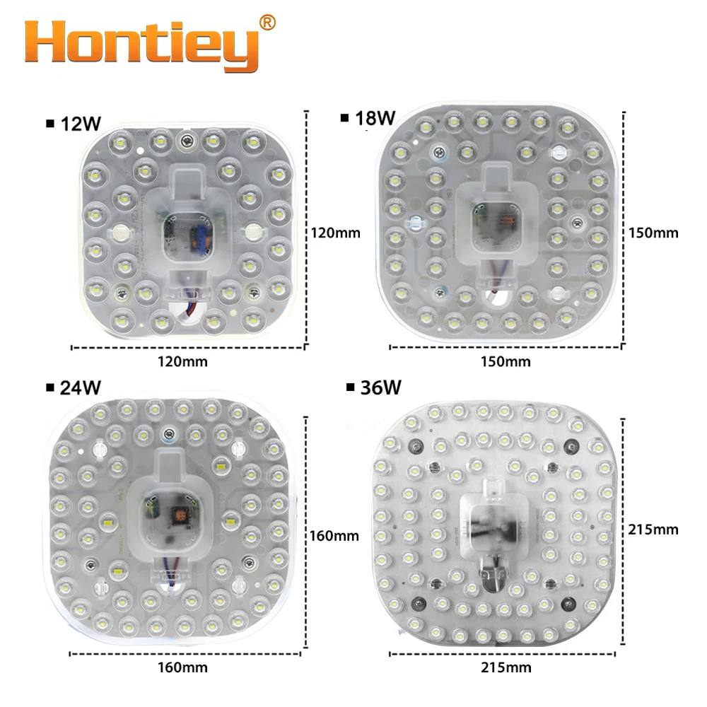 Светодиодный модуль Hontiey 220 В 12 Вт 18 24 SMD2835 Светодиодная панель для