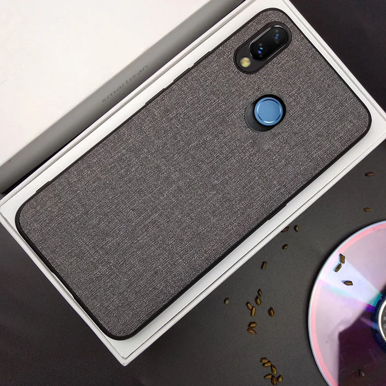 Чехол для Lenovo K5 Pro L38041 роскошный кожаный чехол с силиконовым краем тканевая