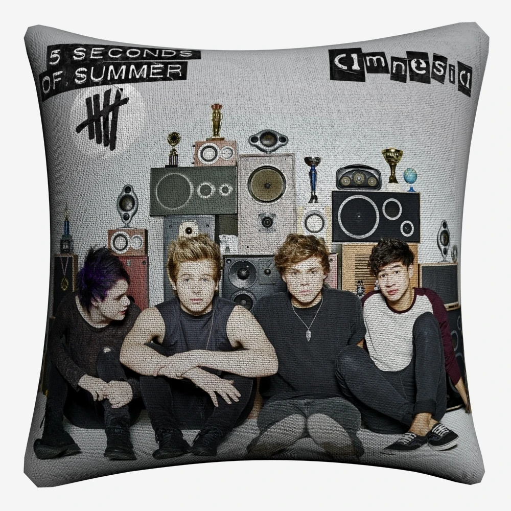 5sos Красивая музыкальная повязка Декоративная Подушка Чехол для дивана 45x45 см