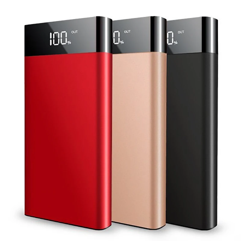 Портативное зарядное устройство 30000 мАч быстрая зарядка Тонкий Ультратонкий