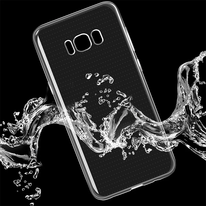 Прозрачный чехол для samsung Galaxy S6 S7 S8 Edge Plus мягкие силиконовые чехлы из ТПУ защитная
