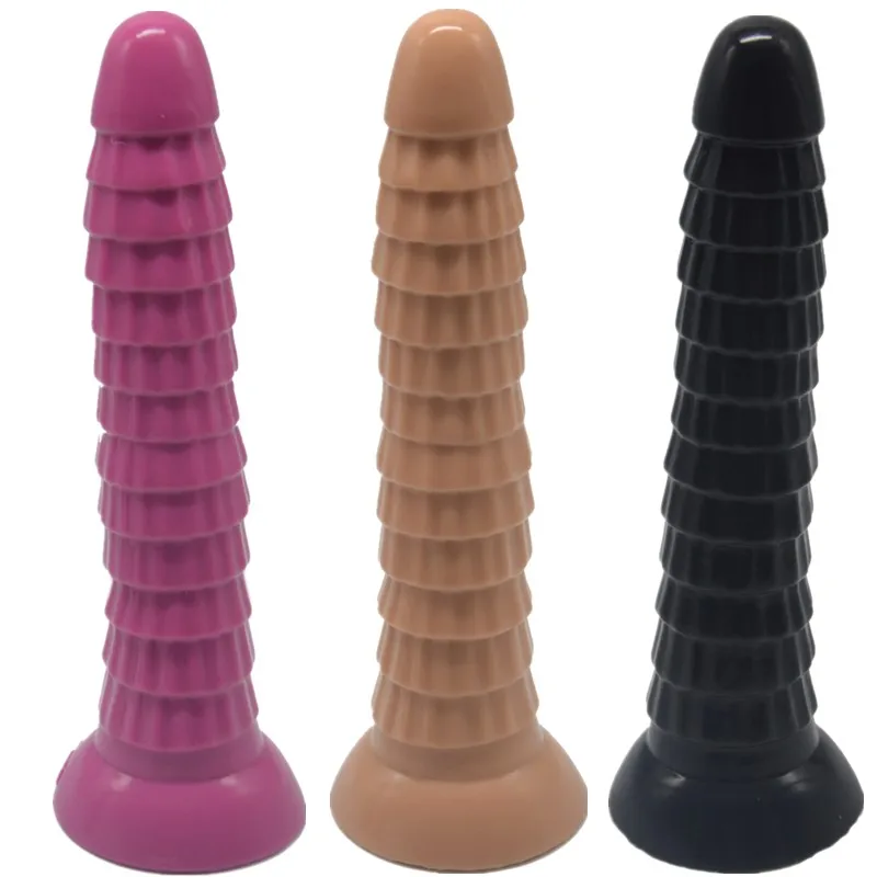 Мужская Анальная пробка для точки G анальная с текстурой на присоске