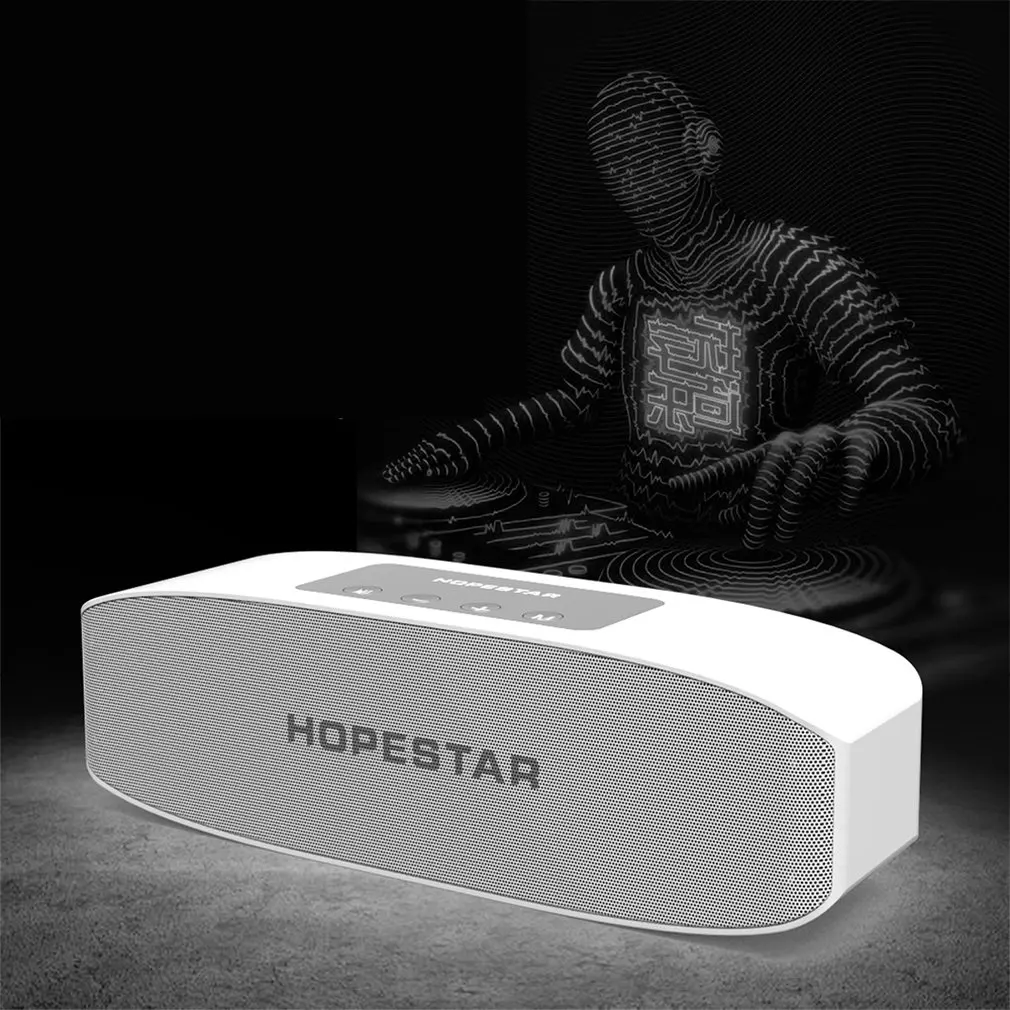 HOPESTAR H11 Динамик FM радио Беспроводной громкий Динамик стерео звук MP3 музыкальный плеер Поддержка карты памяти мобильного Мощность