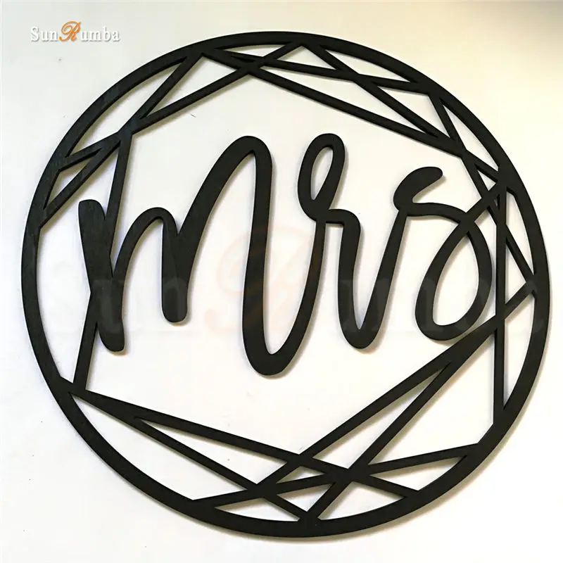 2 шт./компл. Mr & Mrs Свадебный знак в деревенском стиле идея для декора стульев