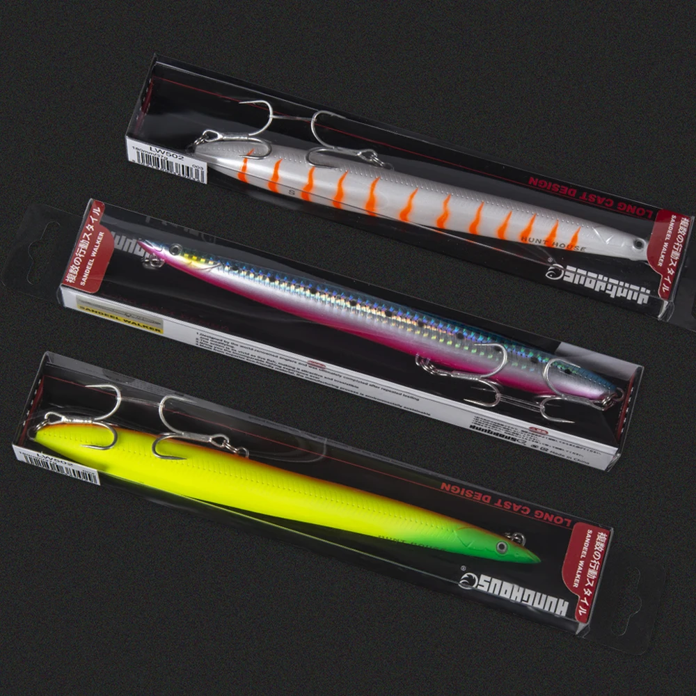 Приманка карандаш Hunthouse 180 мм 37 г погружная Морская рыбалка sandeel lures180mm 27 плавающая