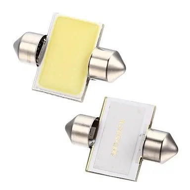 100% абсолютно новый 2 шт. белый 31 мм 12smd COB LED DE3175 лампочки лампы для салона