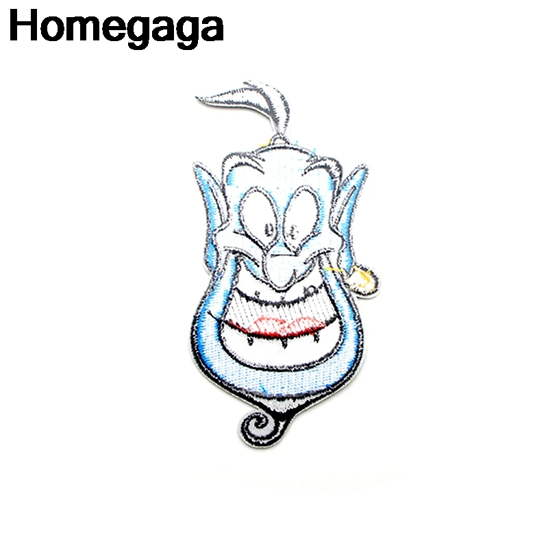Homegaga мультяшная нашивка волшебная лампа аппликация нашивки наклейки для шитья рубашки одежда значки железная футболка D2103