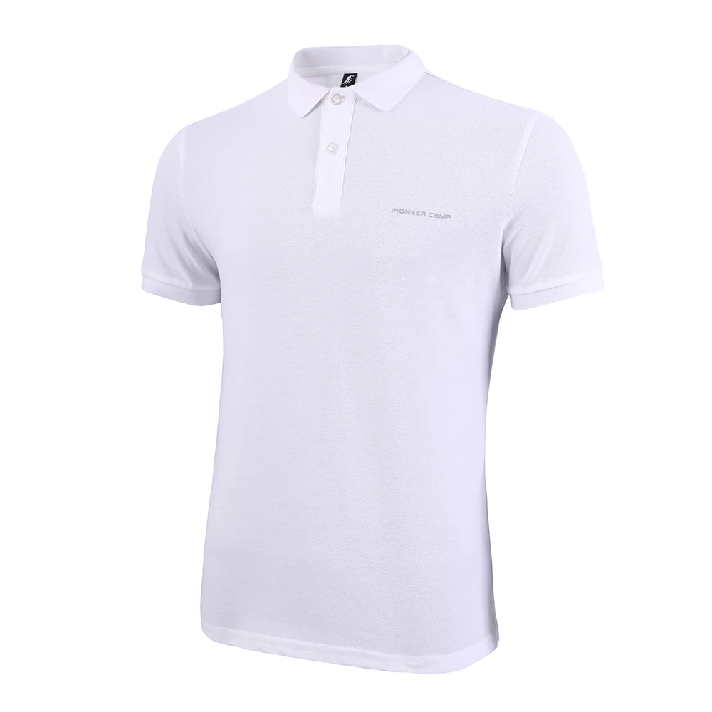 Pioneer Camp Golf Polo рубашка мужская из хлопка с коротким рукавом Повседневная Мужская s Polo Базовая летняя розовая фиолетовая темно-синяя рубашка поло мужская