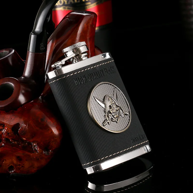 Фляга Hip flask из нержавеющей стали металлический портативный кувшин 4 унции для водки и виски улицы