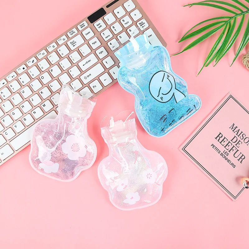 1 шт. Творческий зыбучие пески pp/PVC прозрачный горячий бутылка для воды в