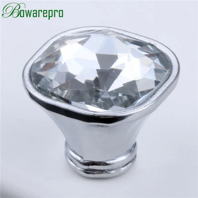 21 мм DIY Мини Алмазная форма Хрустальные стеклянные ручки ящик деревянный корпус