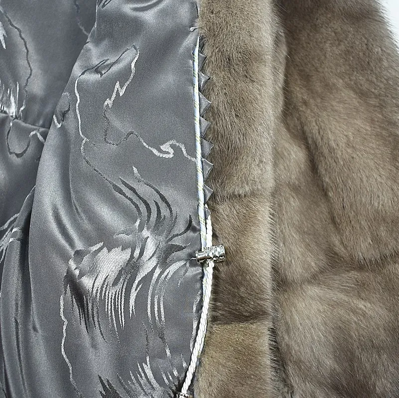 

2020women's new natural mink fur clothing Cap with mink jacket coat Suitable for autumn and winter seasons Warm fashion Europea