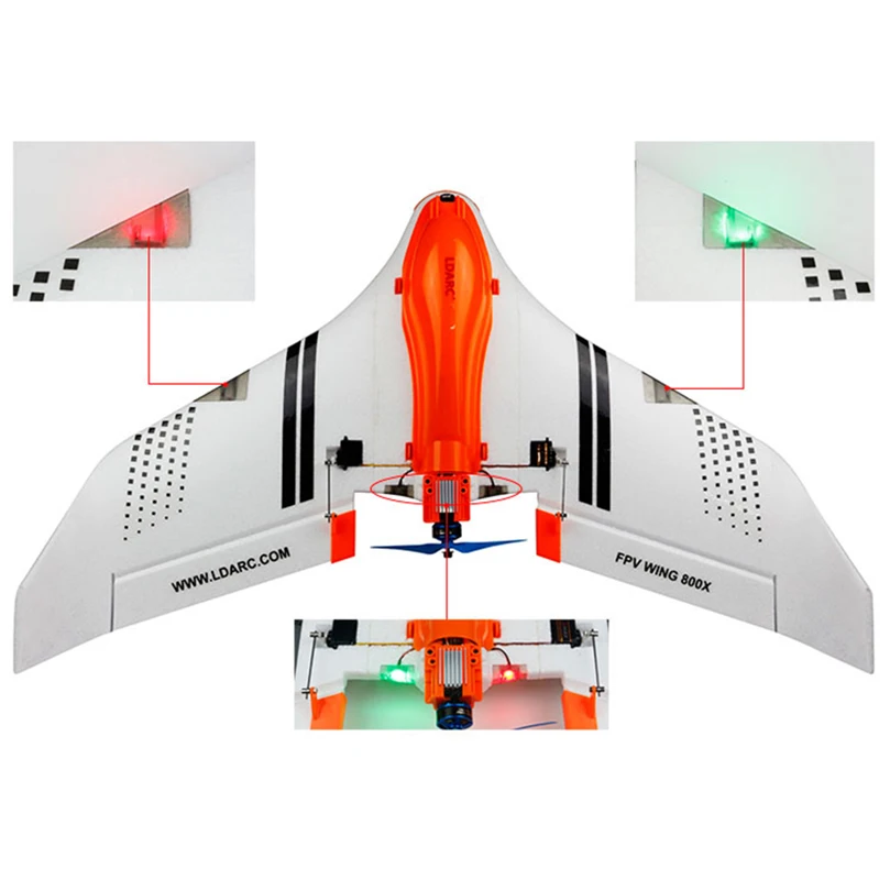 LDARC летающее крыло 800X с фиксированным крылом 768 мм размах крыльев Дрон FPV Racer EPO комплект/PNP/FPV версия с RunCam Swift мини-камера