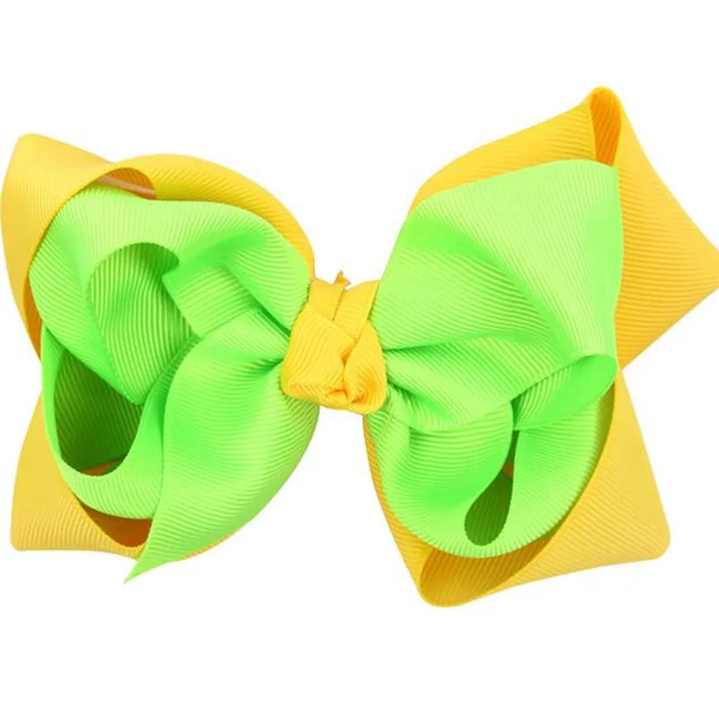 Милый двойной Слои бантом Заколки для волос аксессуары Grosgrain Ленточные заколки