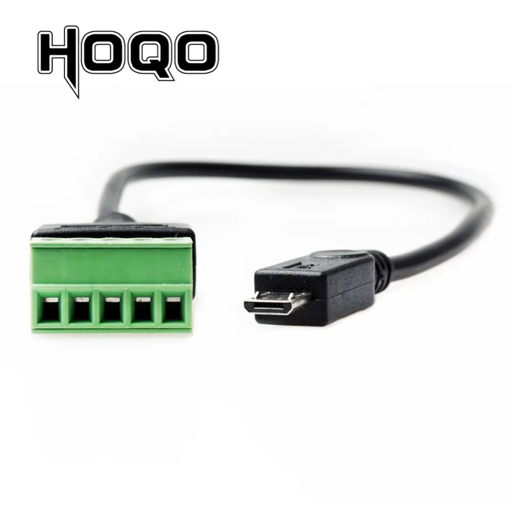 Микро USB мужчина до 5 Pin разъем с щит микро USB2.0 Тип К Винтовые клеммы штекер