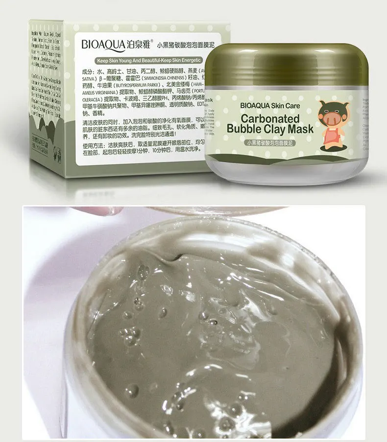 BIOAUQA газированная пузырчатая глина Корейская маска для лица Tony Moly Repair маски для лица увлажняющие отбеливающие увлажняющие уход за лицом
