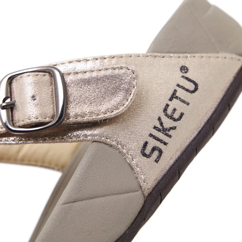 Size35 41 повседневные женские сандалии шлепанцы с пряжкой летние пляжные Вьетнамки