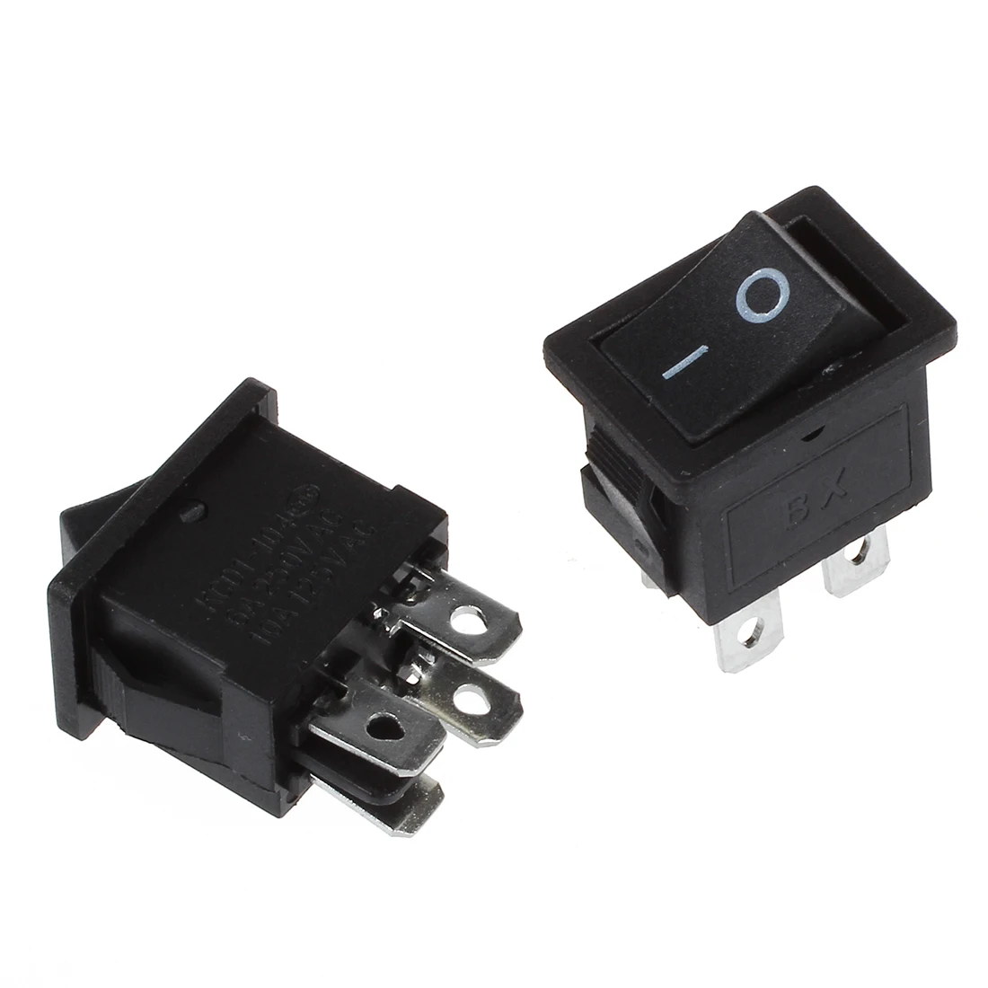 10 шт. x 4 Pin ВКЛ ВЫКЛ 2 положения DPST лодки Кулисные Переключатели 10A/125V 6A/250V AC Прямая