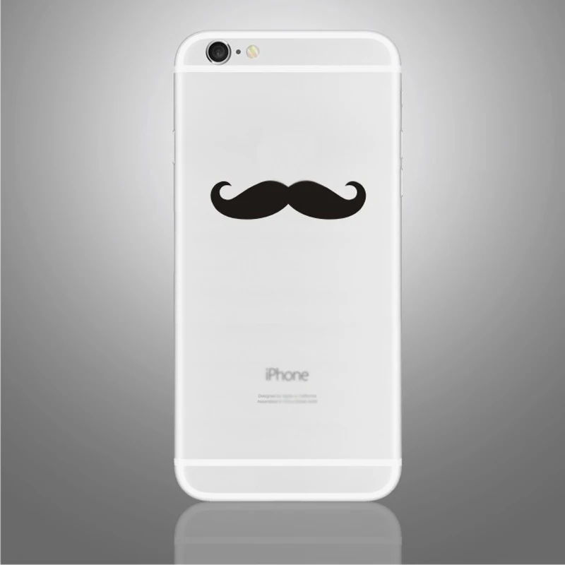 Виниловые наклейки для iPhone 6/6 Plus для iPhone 7/8 Plus забавные частичные наклейки для iPhone 7/8 X/XS черные наклейки