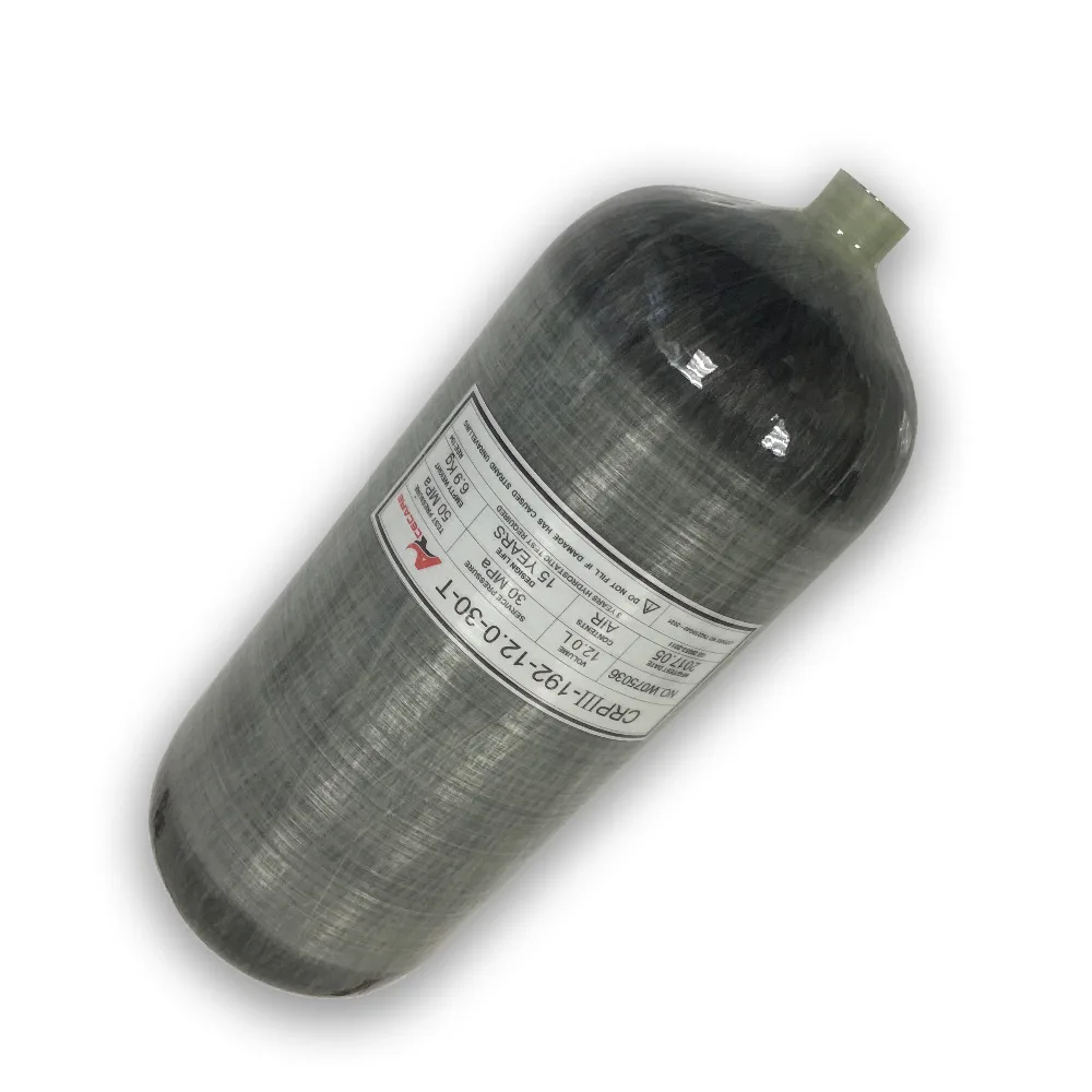 Бак для пейнтбола AC3120 HPA с использованием танка 12л 4500Psi углеродное волокно
