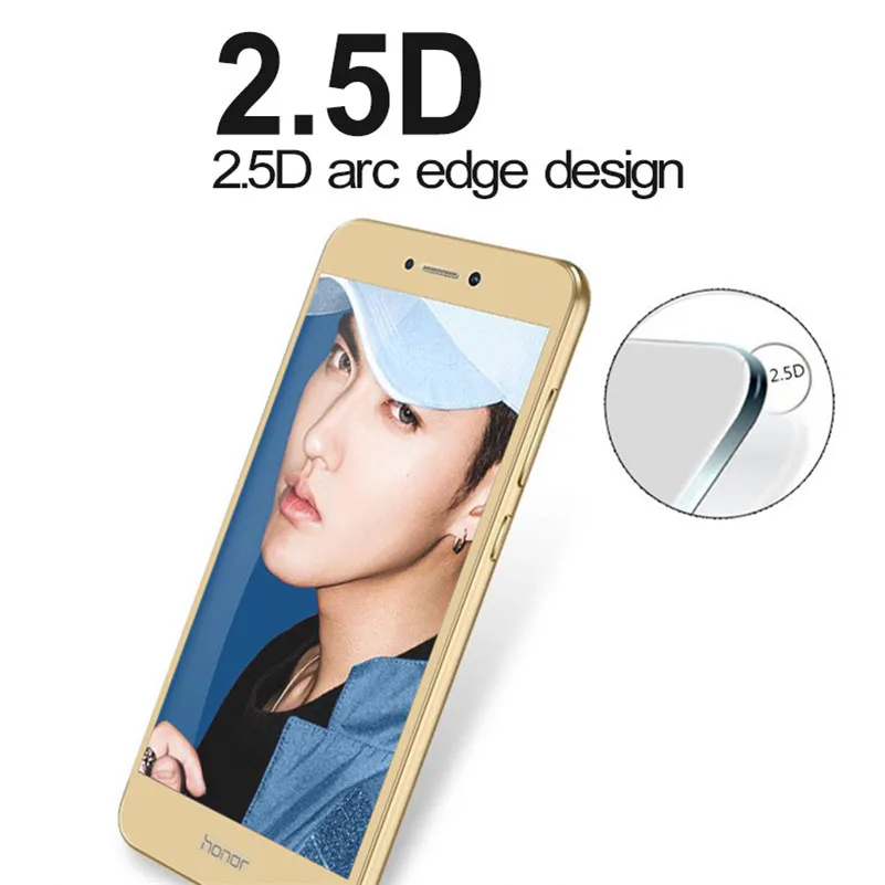 Полное покрытие закаленное стекло для Huawei Honor 8 lite Защитная пленка экрана P9 P8 Lite 2017