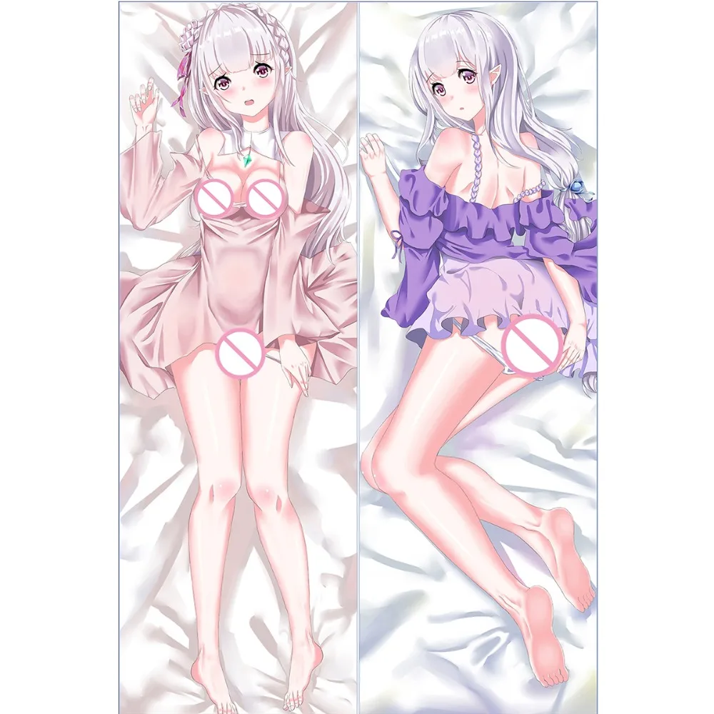 Аниме Чехол на подушку Re:Zero kara Hajimeru Isekai Seikatsu Emilia Желтая подушка дакимакура