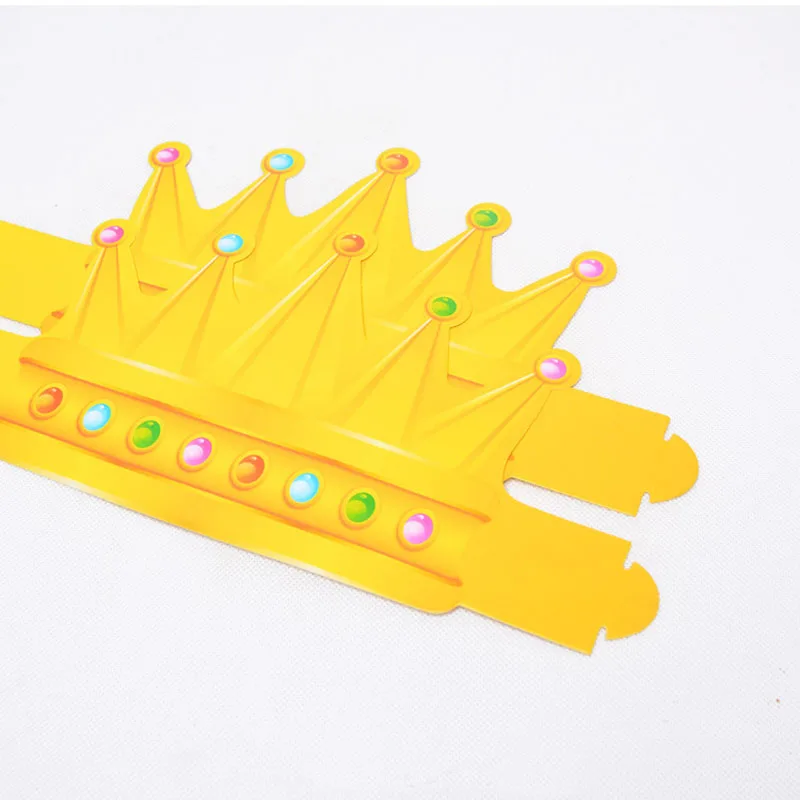 10 шт. Регулируемый Бумага празднование Корона Форма участник шляпу День рождения