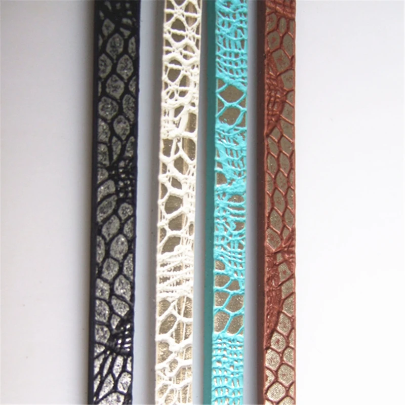 1 метр плоский шнур из искусственной кожи разных цветов для изготовления