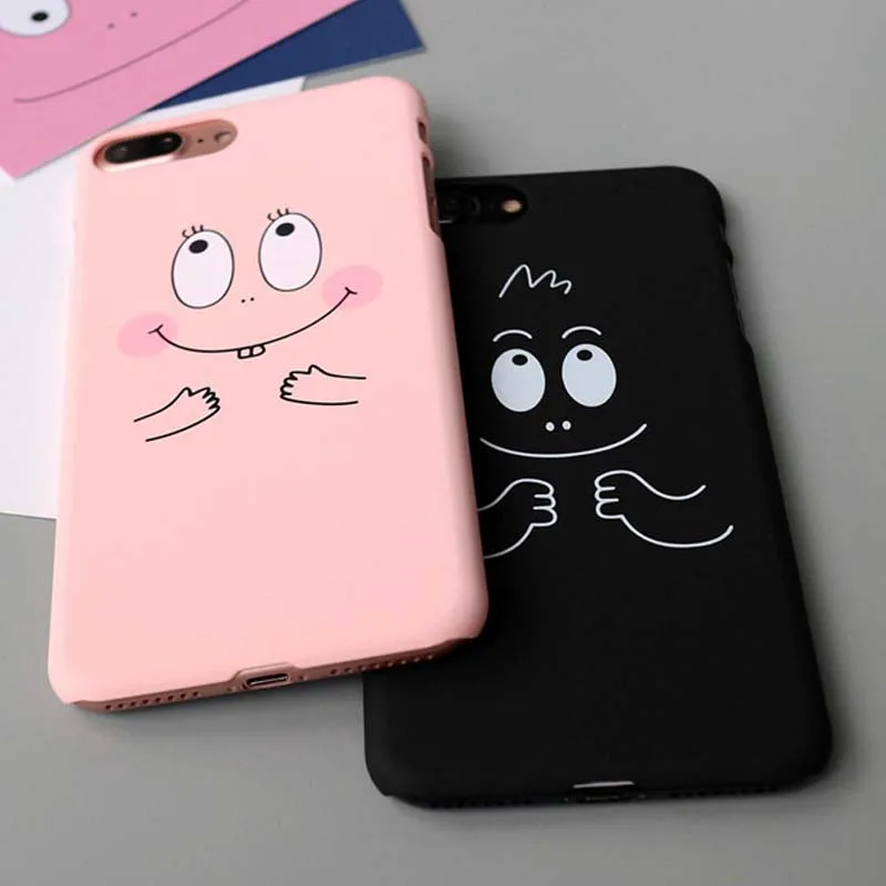 Jiban для iPhone 7 8 Plus милый мультфильм Баба папа тонкий Матовый Телефон чехол 6 S plus