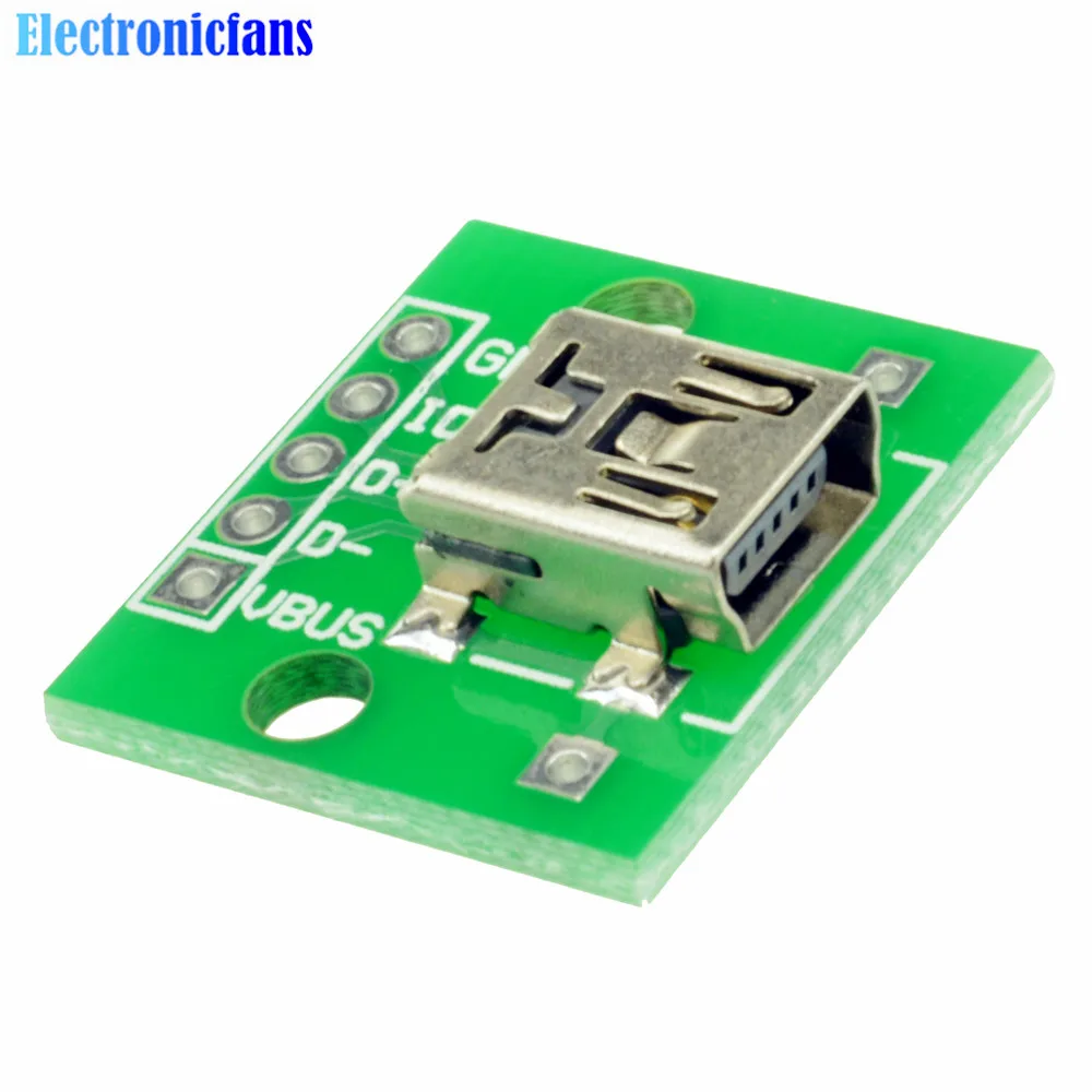 10 шт. мини USB адаптер DIP для 2 54 мм печатной платы DIY источник питания Новинка|usb