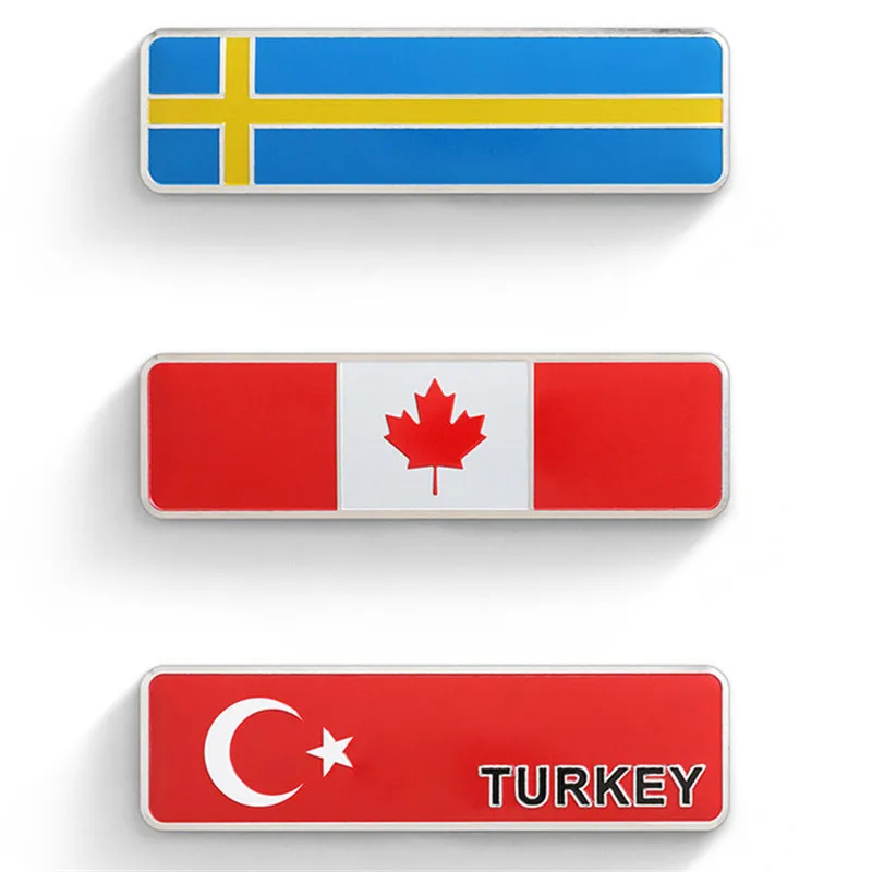 Алюминиевая Автомобильная наклейка UK, USA, ITALY, GERMAN, GREECE, TURKEY, эмблема, логотип национального флага, аксессуары для украшения мотоциклов