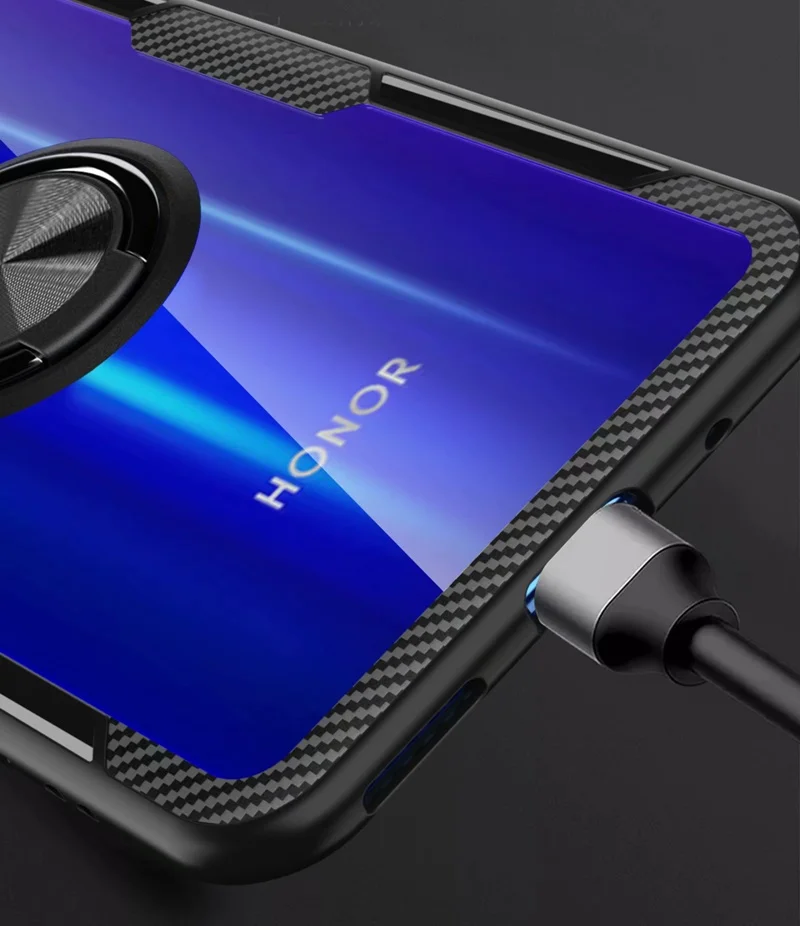 Чехол для huawei honor 20 чехол honor 20 Pro прозрачный Стенд для колец на палец Магнит мягкий чехол для huawei honor 20 pro Чехол kimTHmall