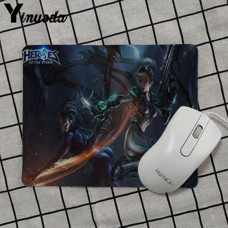 Yinuoda, персональный, крутой, модный, starcraft 2, игра, уникальный настольный коврик, игровой, геймер, коврик для мыши, резиновый, ПК, компьютер, игровой коврик для мыши - Цвет: No Lock Edge18x22cm
