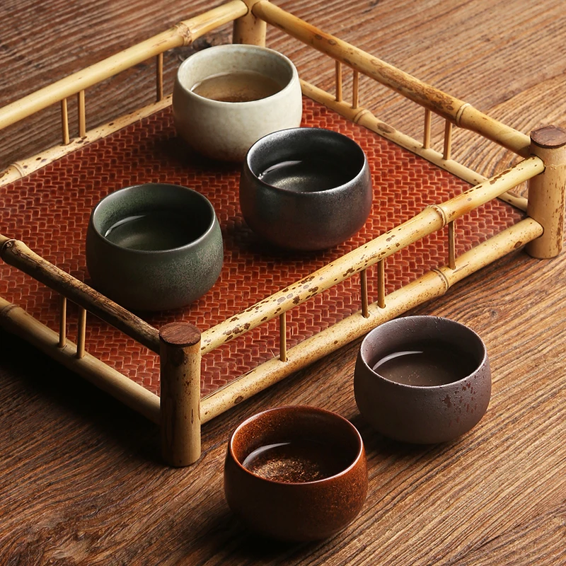 5 шт./лот винтажный керамический грубая керамика в японском стиле чайный набор