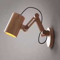 oak modern wooden wall lamp lights for bedroom home lightingwall sconce solid wooden wall light free shipping