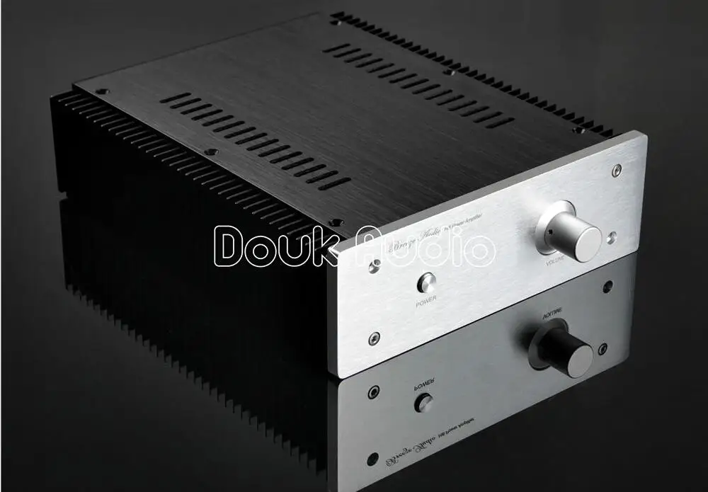 Douk аудио алюминиевое шасси DIY чехол усилитель корпус с радиатором|amplifier enclosure|aluminum