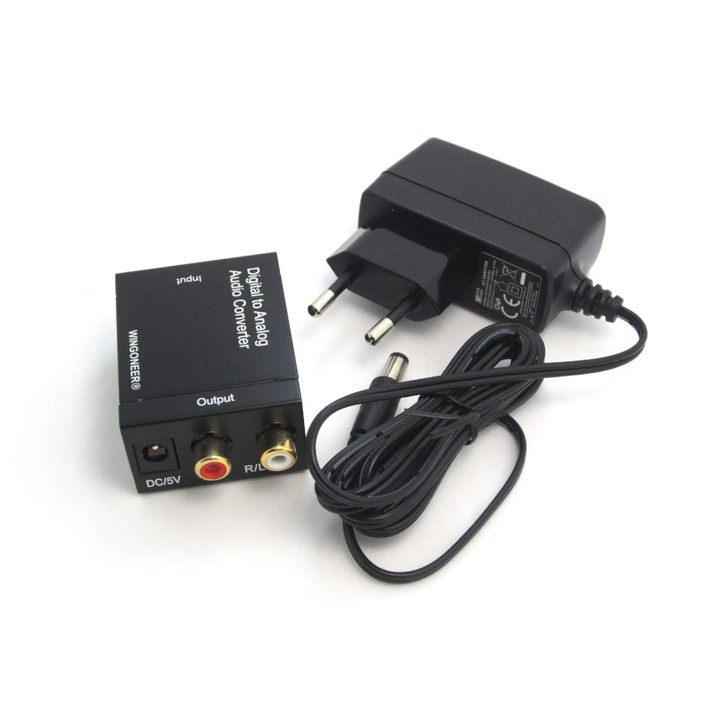 RISE Digital Toslink/SPDIF to Analog Stereo 2 x RCA аудио конвертер-цифровой конвертер (Toslink &amp