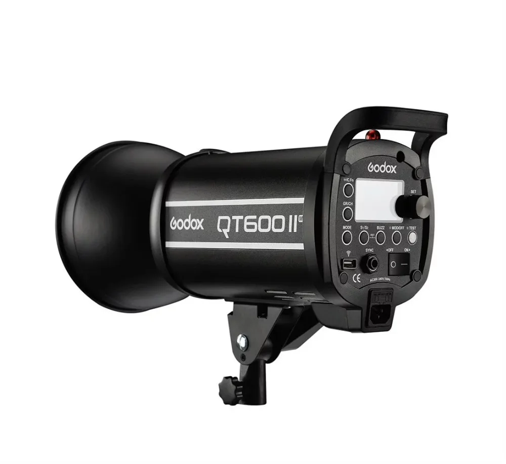 Высокоскоростной стробоскопический светильник Godox QT600II 600W 600WS GN76 1/8000s со встроенной беспроводной системой 2,4G