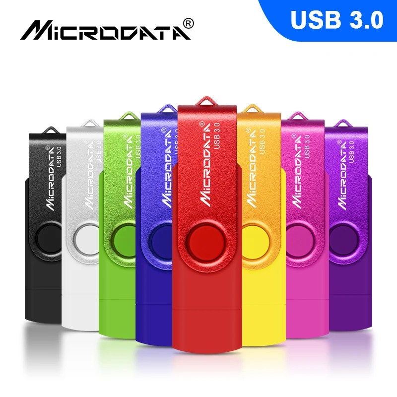 

OTG 2 in 1 USB Flash Drives USB3.0 & Type-C & Micro USB 128GB 64GB 32GB 16GB Pendrives Dual Pen Drive Cle USB High speed