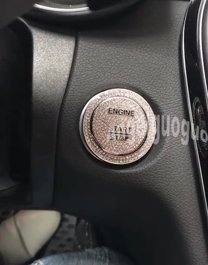 Angelguoguo отделка переключателя зажигания автомобиля стикер для Mercedes Benz A Class B C E GLK GL