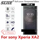 2 шт. полное покрытие из закаленного стекла для sony Xperia XA2 подходит для смартфона Защитная закаленная посадка по краям чехол дружелюбный