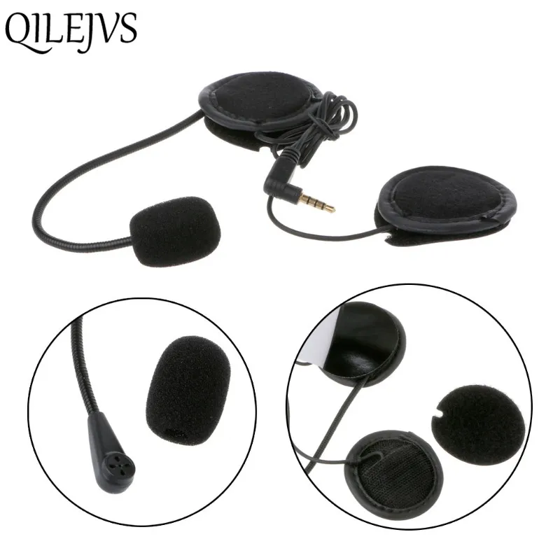 

Motorcycle Earphone Speaker Intercom Accessories 3.5mm Jack Plug &Clip For V4 V6