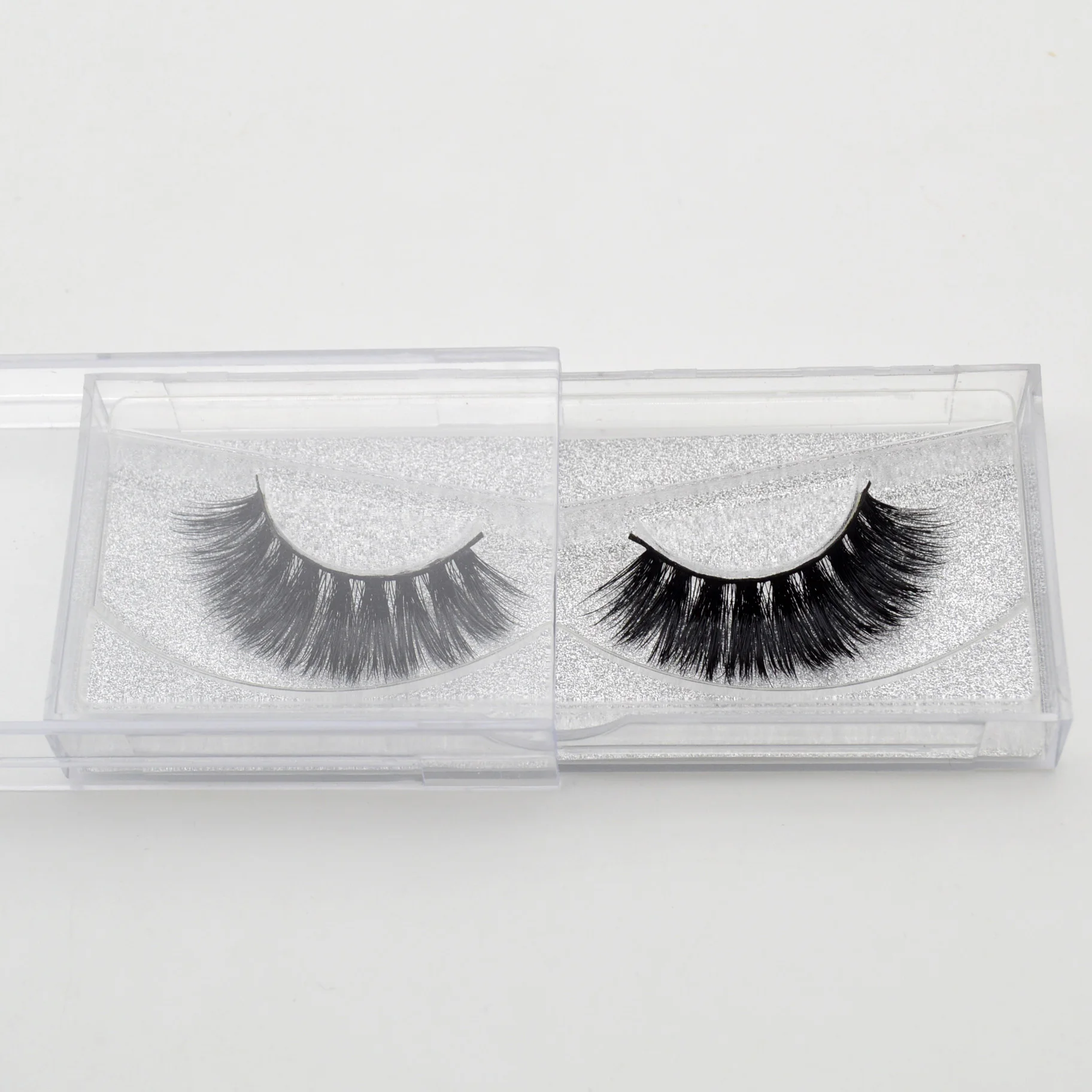 Visofree 3D Real Mink lashes Invisible band Hand Made Full Strip Thick winged transparent ciliosos A14 | Красота и здоровье