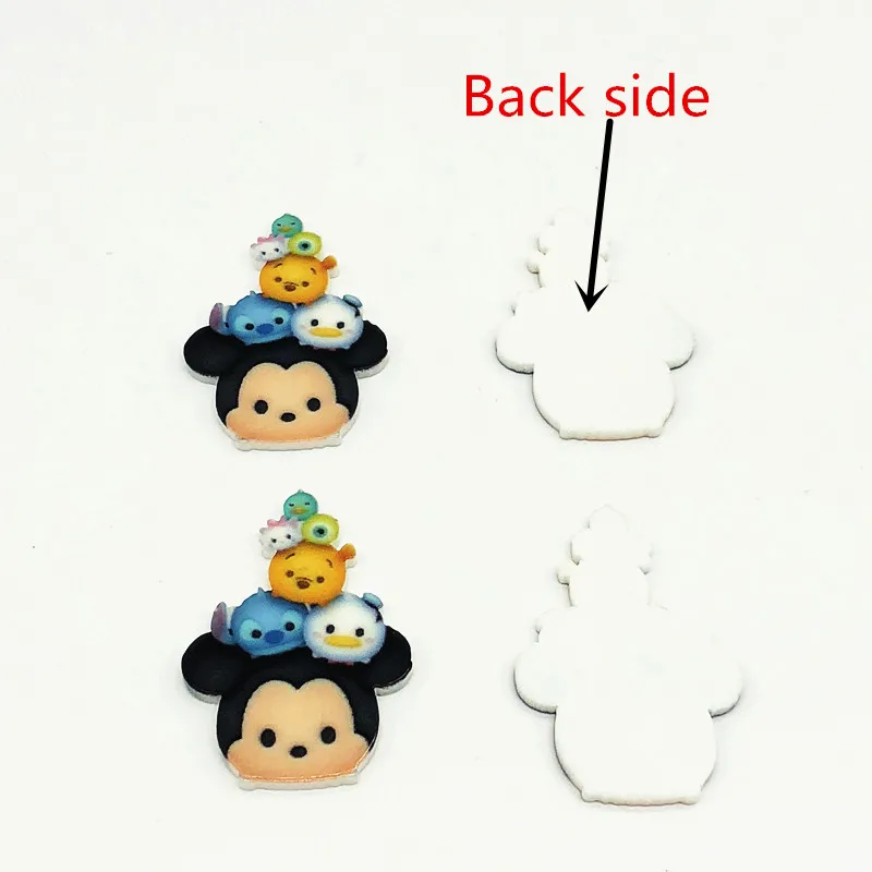 20 шт./лот Мультяшные Кабошоны с изображением утки плоская задняя часть смола для